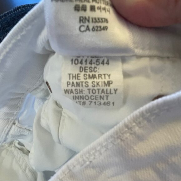 MOTHER Superior Smarty Pants Skimp Jeans High Rise Totally Innocent size 28 - Picture 14 of 16